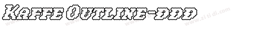 Kaffe Outline字体转换